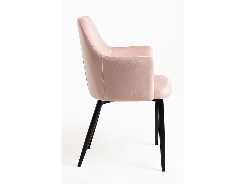 Sillas Comedor - Silla Puan Terciopelo - Rosa