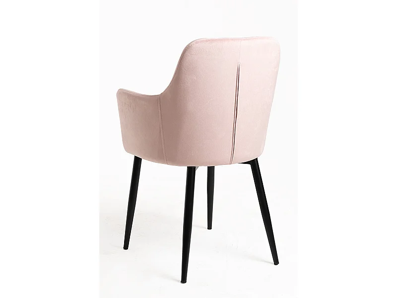 Sillas Comedor - Silla Puan Terciopelo - Rosa