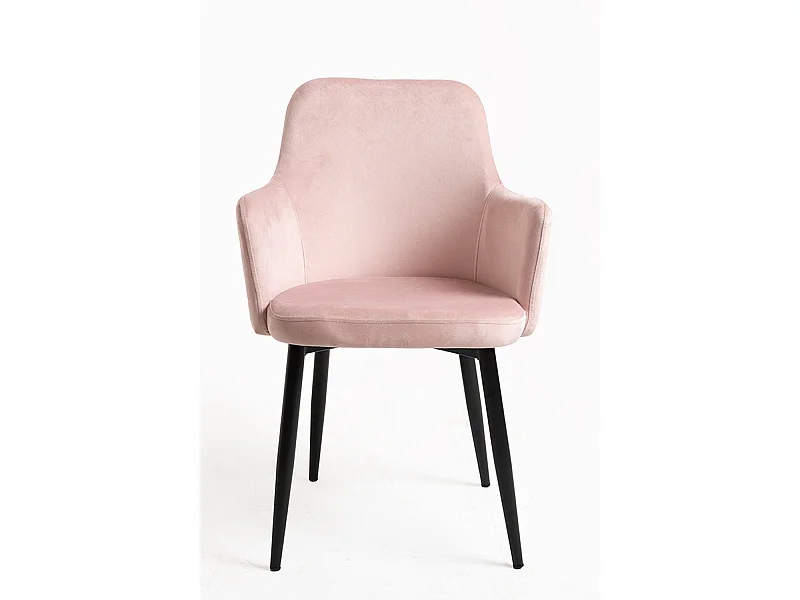 Sillas Comedor - Silla Puan Terciopelo - Rosa