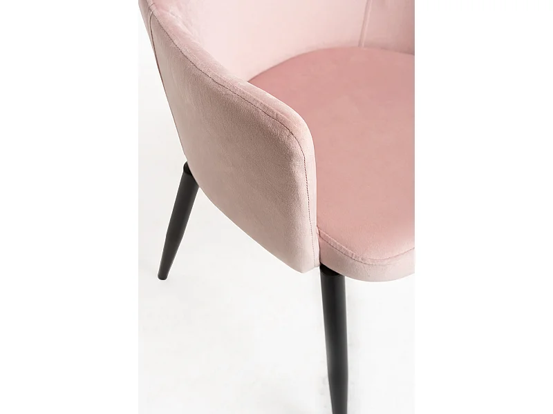 Sillas Comedor - Silla Puan Terciopelo - Rosa