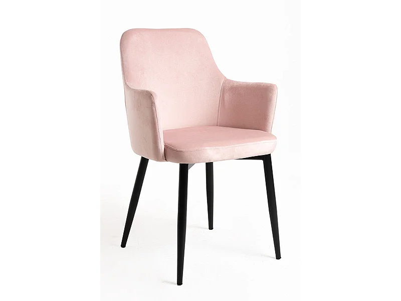 Sillas Comedor - Silla Puan Terciopelo - Rosa