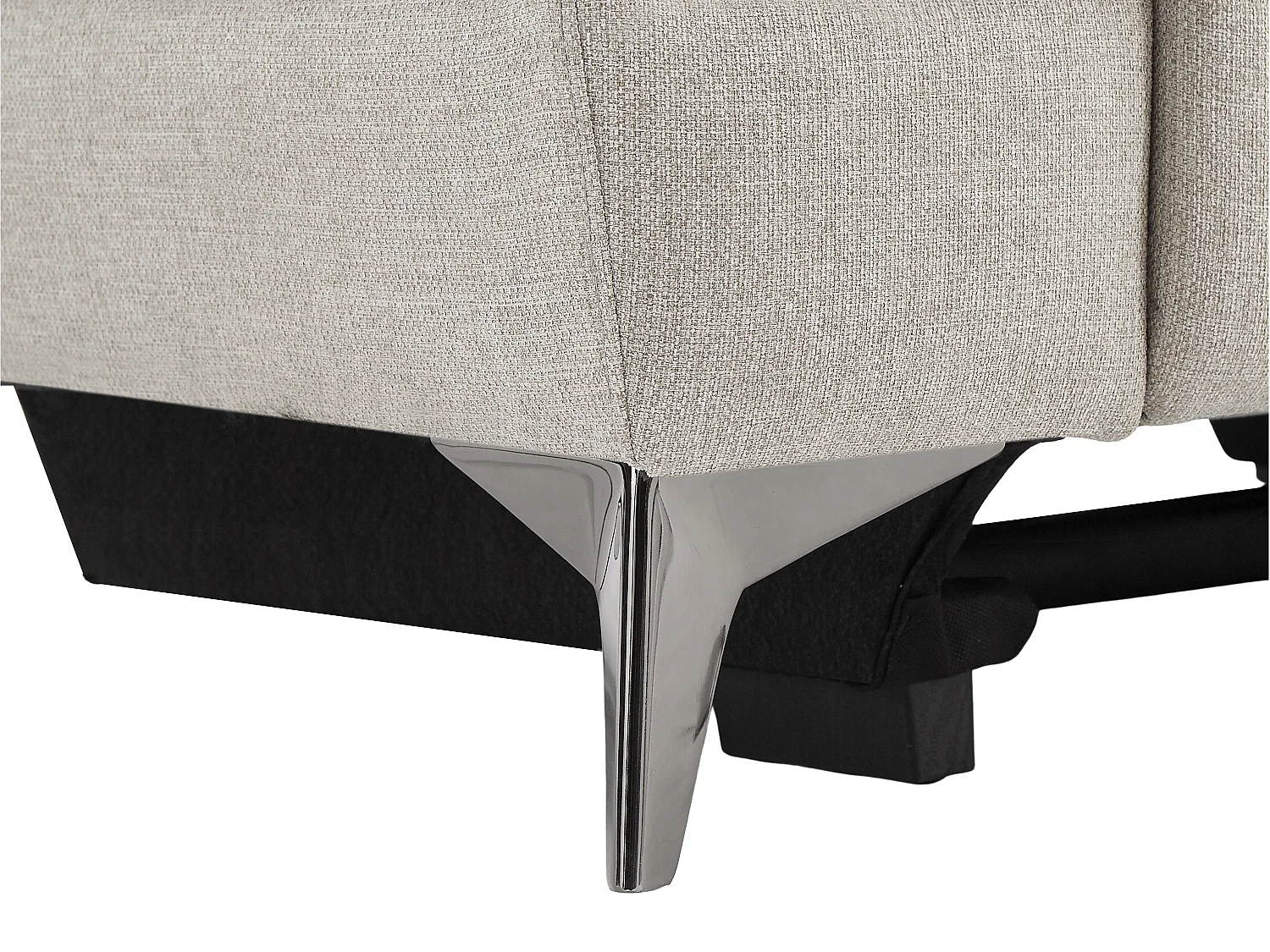 Canapés 3 places et 2 places relax électrique en tissu beige MACARI