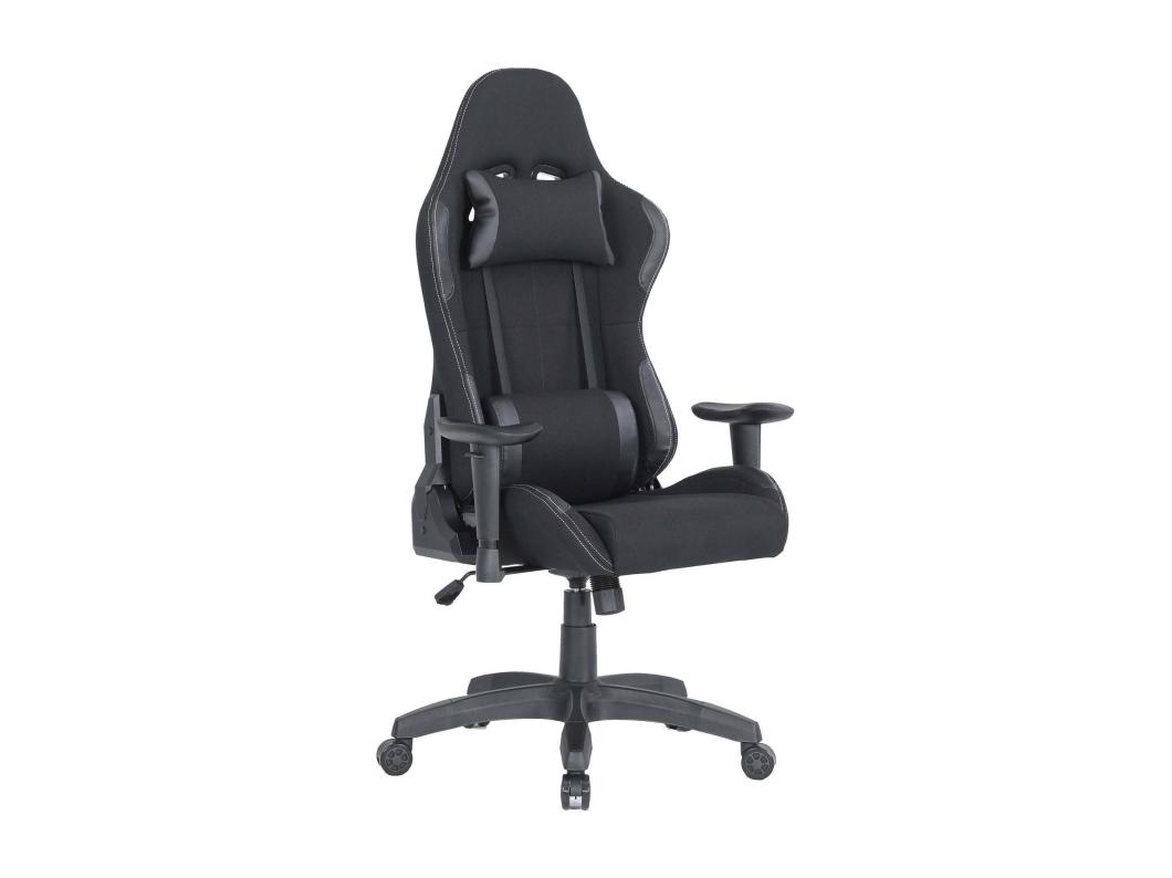 Cadeira de jogos Daren, Poltrona de jogos para adultos, Cadeira de mesa, 57x72h124/134 cm, Preto