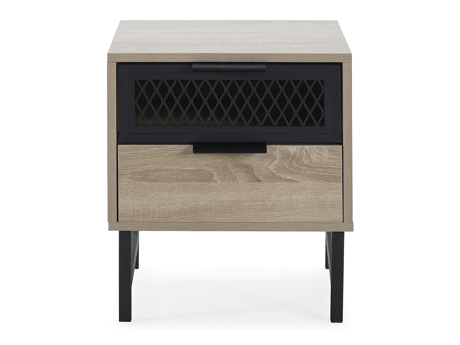 Mesita de noche Hera 1 puerta 1 cajón color madera