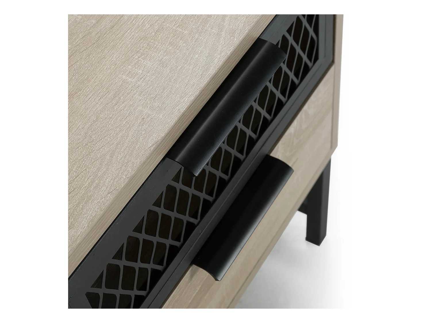 Mesita de noche Hera 1 puerta 1 cajón color madera