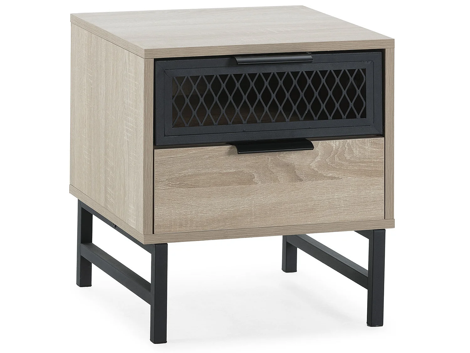 Table de chevet Hera 1 porte 1 tiroir coloris bois