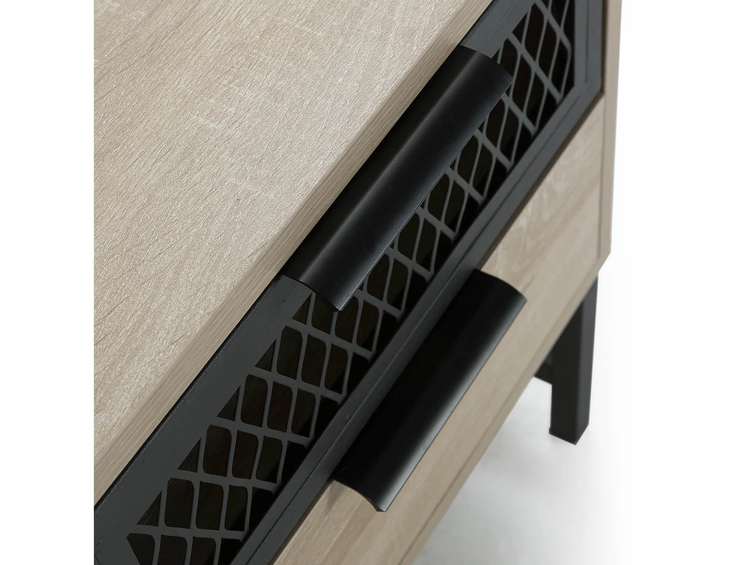 Table de chevet Hera 1 porte 1 tiroir coloris bois