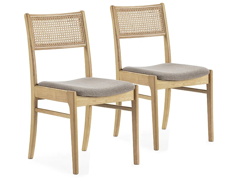 Stuhl-set 2er Vilma Farbe Eiche