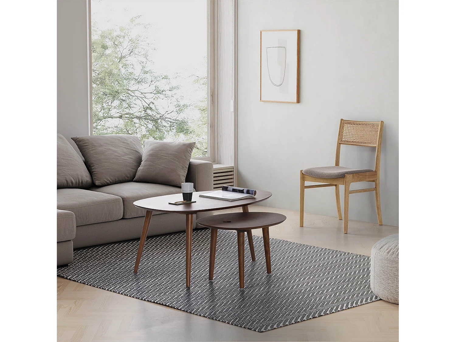 Stuhl-set 2er Vilma Farbe Eiche