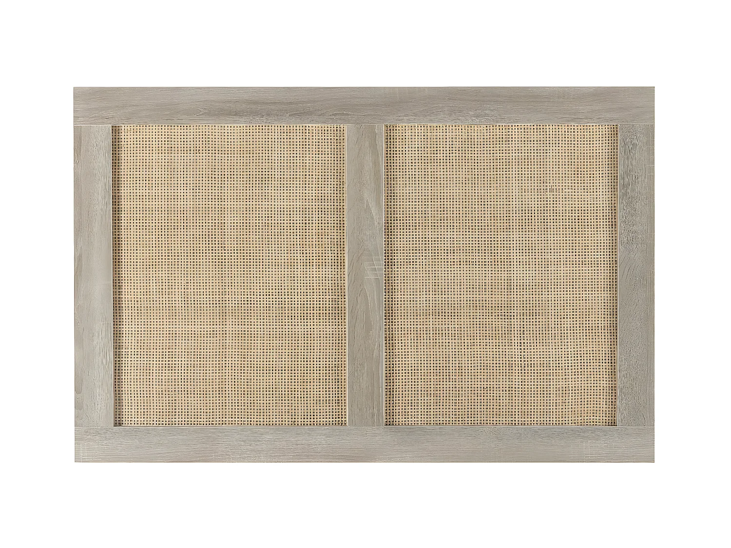 Tête de lit Musa 95 x 65 cm couleur chêne, rotin naturel