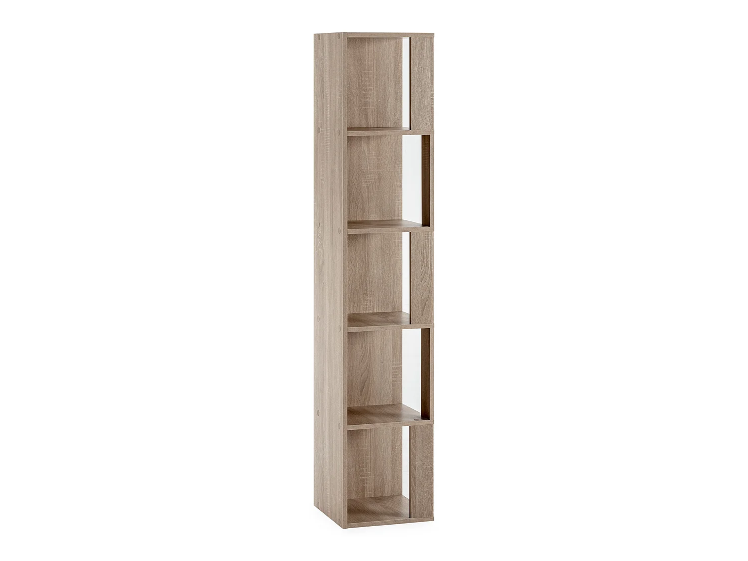Etagère d'angle Fiyi 5 trous couleur chêne