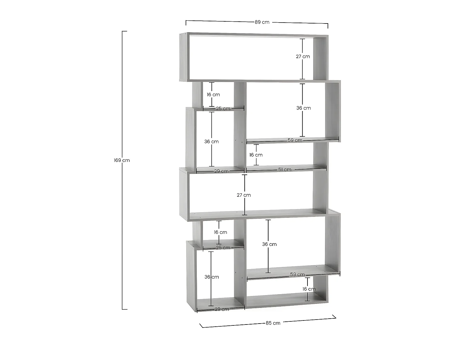 Estantería Hawai 10 huecos color Blanco