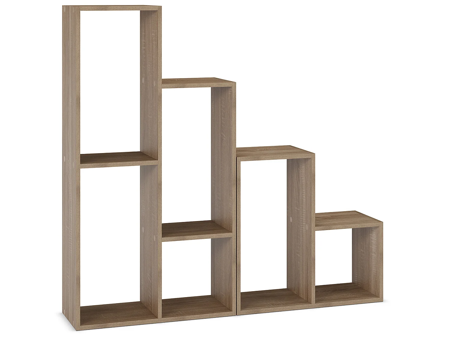 Boekenplank Cies 6 vakken kleur Eikenhout