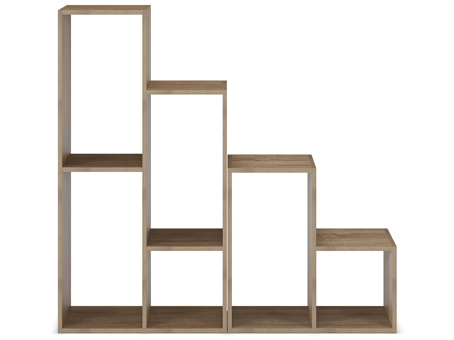 Boekenplank Cies 6 vakken kleur Eikenhout