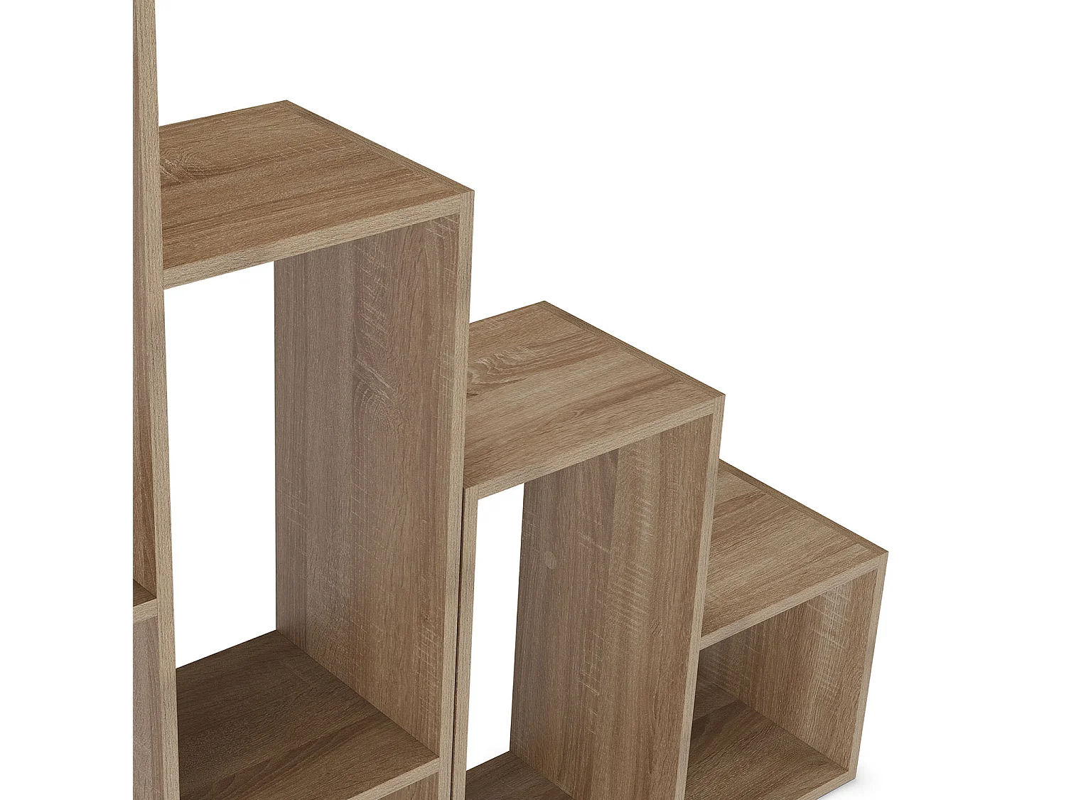 Boekenplank Cies 6 vakken kleur Eikenhout