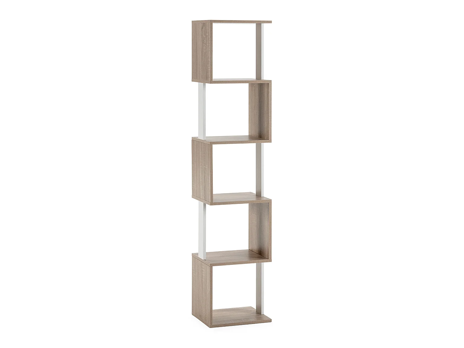 Etagère Maldivas 5 trous couleur Chêne/Blanc
