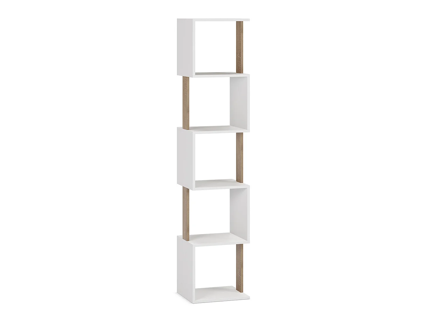 Etagère Maldivas 5 trous couleur blanc/chêne