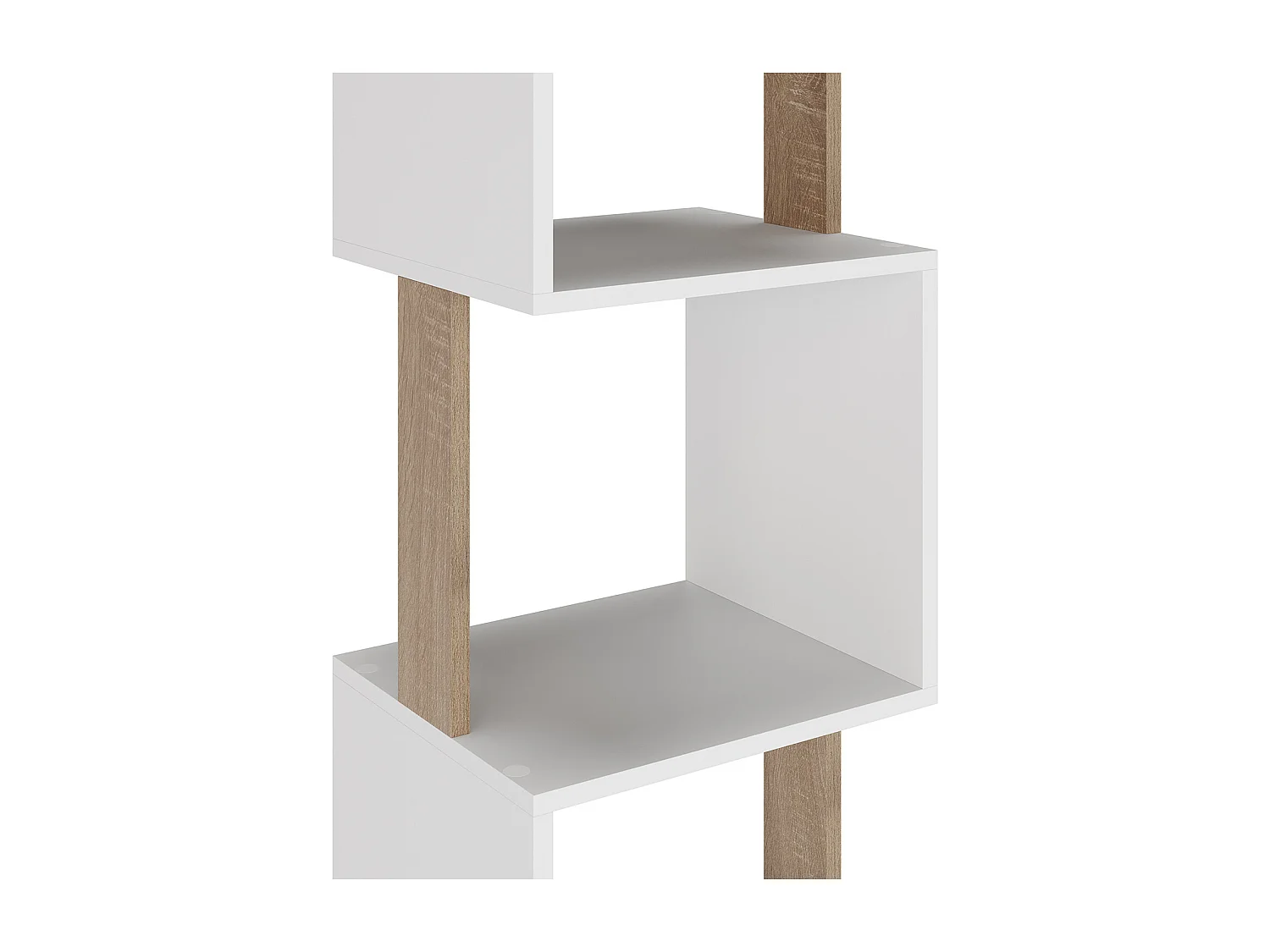 Etagère Maldivas 5 trous couleur blanc/chêne