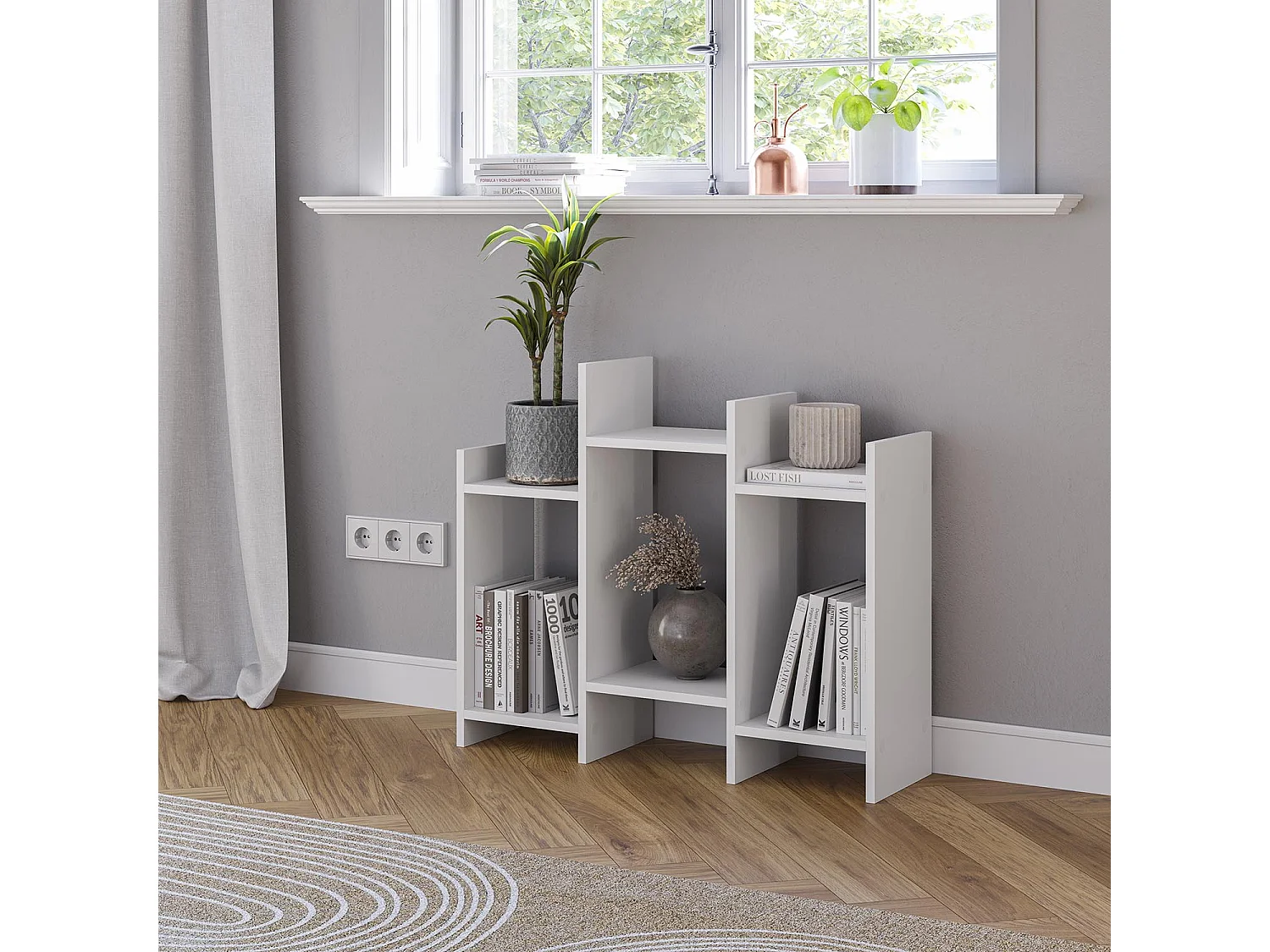 Etagère Feroe 3 trous couleur blanc