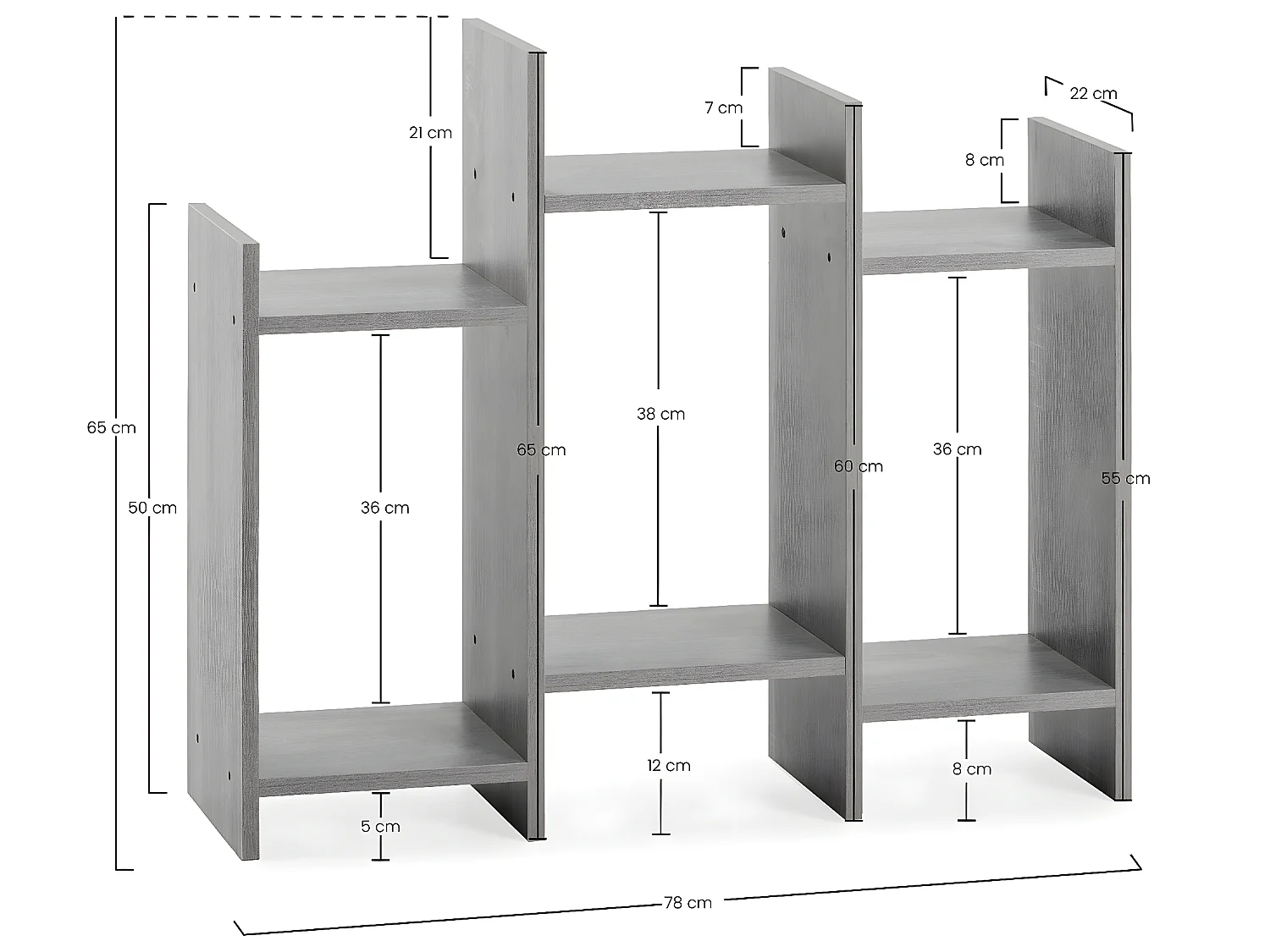 Etagère Feroe 3 trous couleur blanc