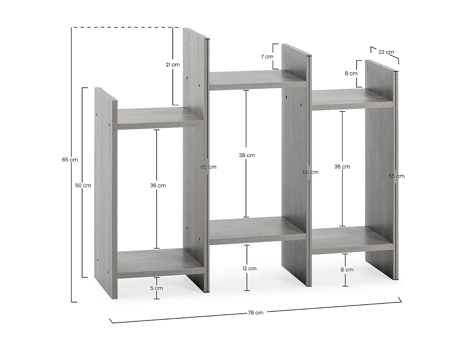 Etagère Feroe 3 trous couleur blanc