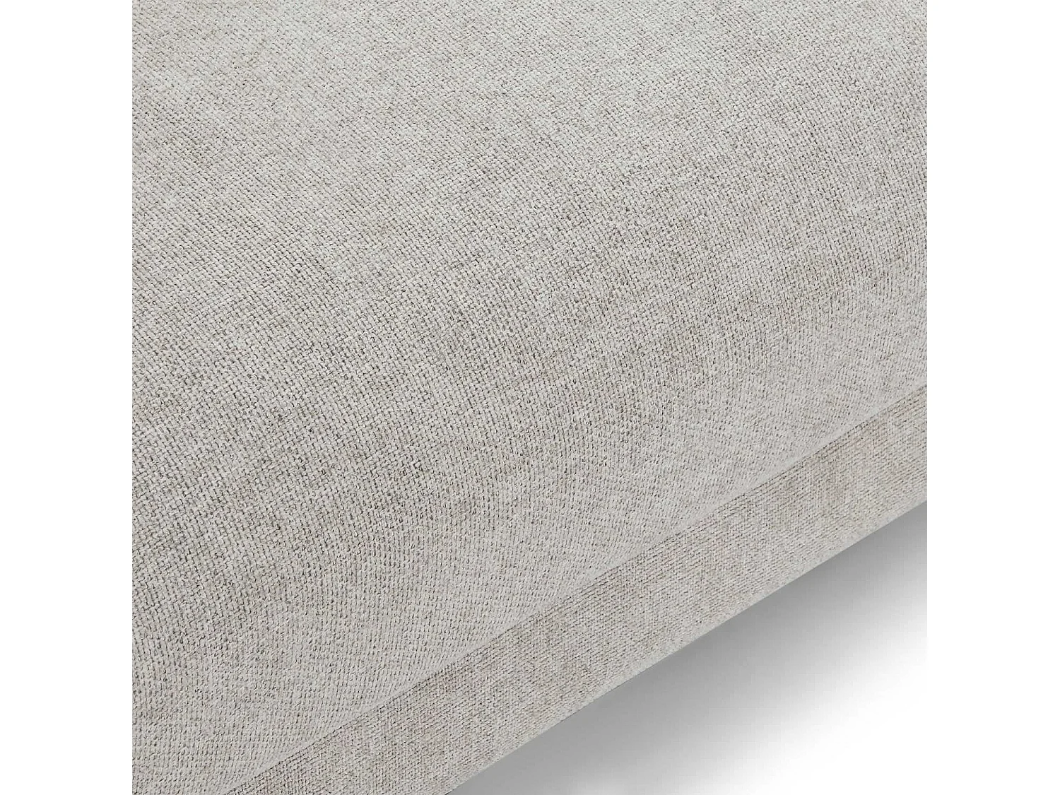 Ecksofa Rechts Maggie - 3-Sitzer - Stoff - Beige