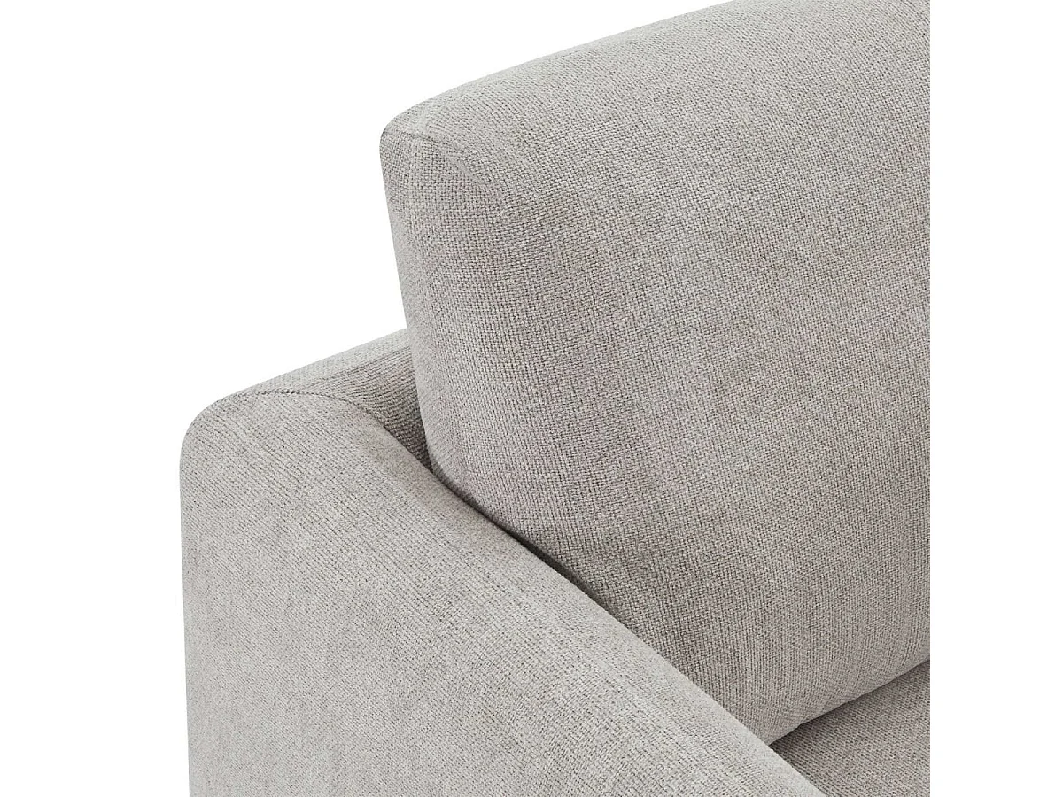 Ecksofa Right 3-Sitzer Maggie - Stoff Chenille - Grau
