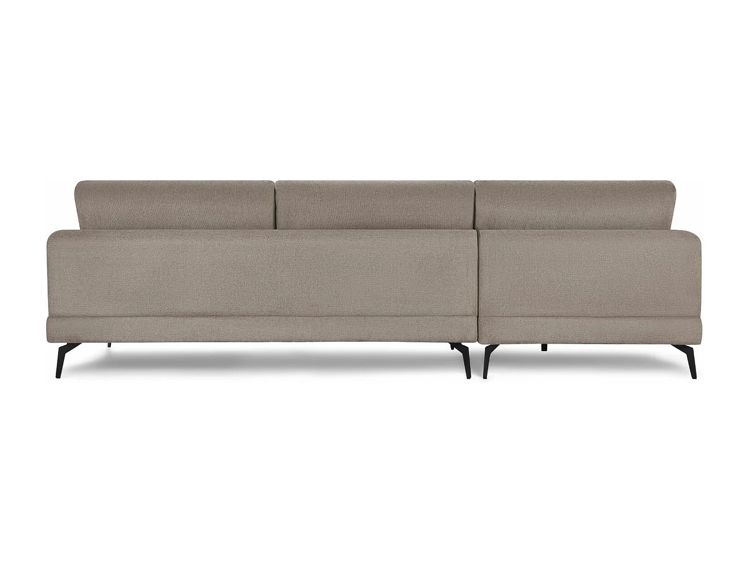 Ecksofa Links Maggie - 3-Sitzer - Stoff - Beige