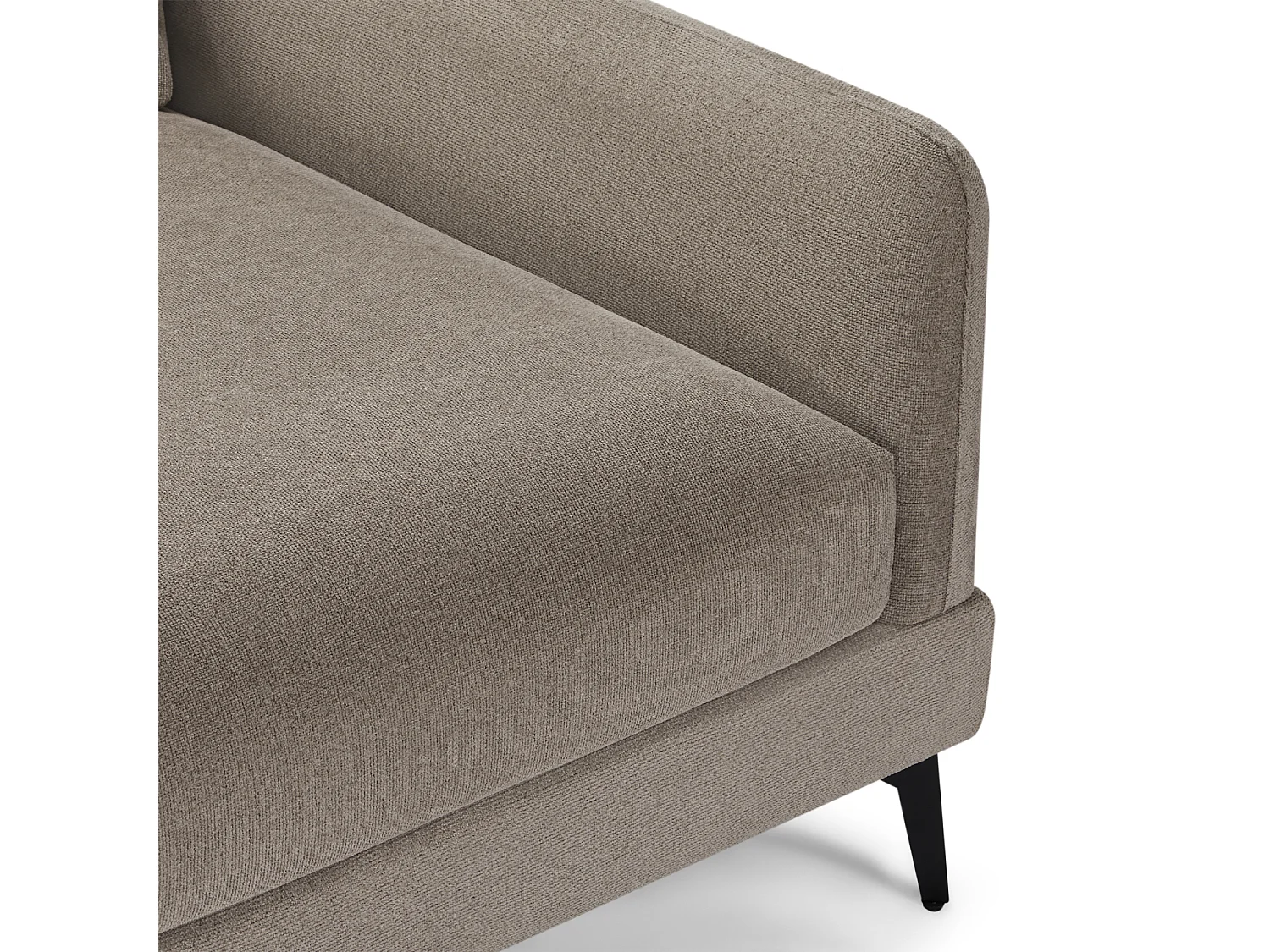 Ecksofa Links Maggie - 3-Sitzer - Stoff - Beige