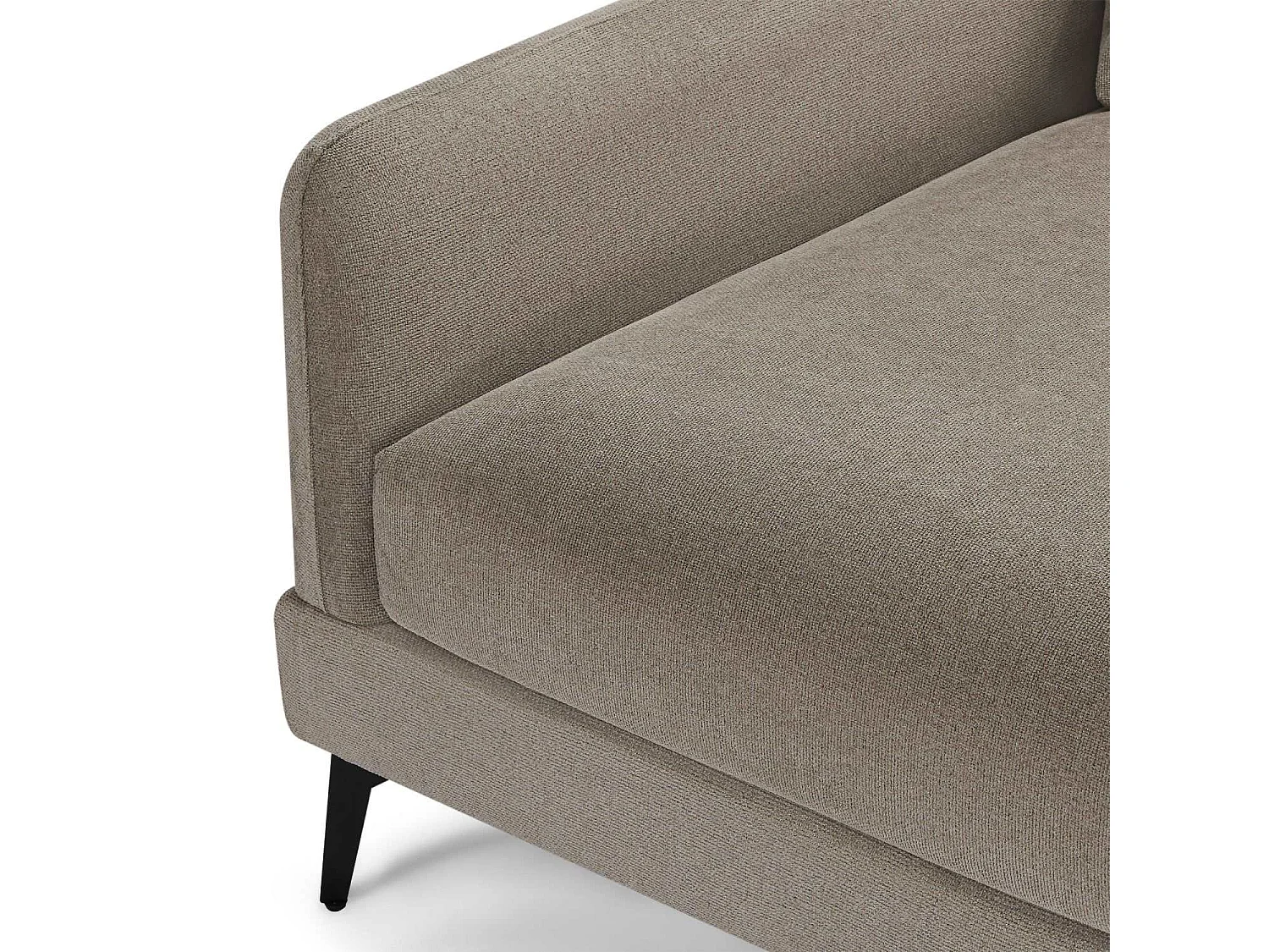 Ecksofa Links Maggie - 3-Sitzer - Stoff - Beige