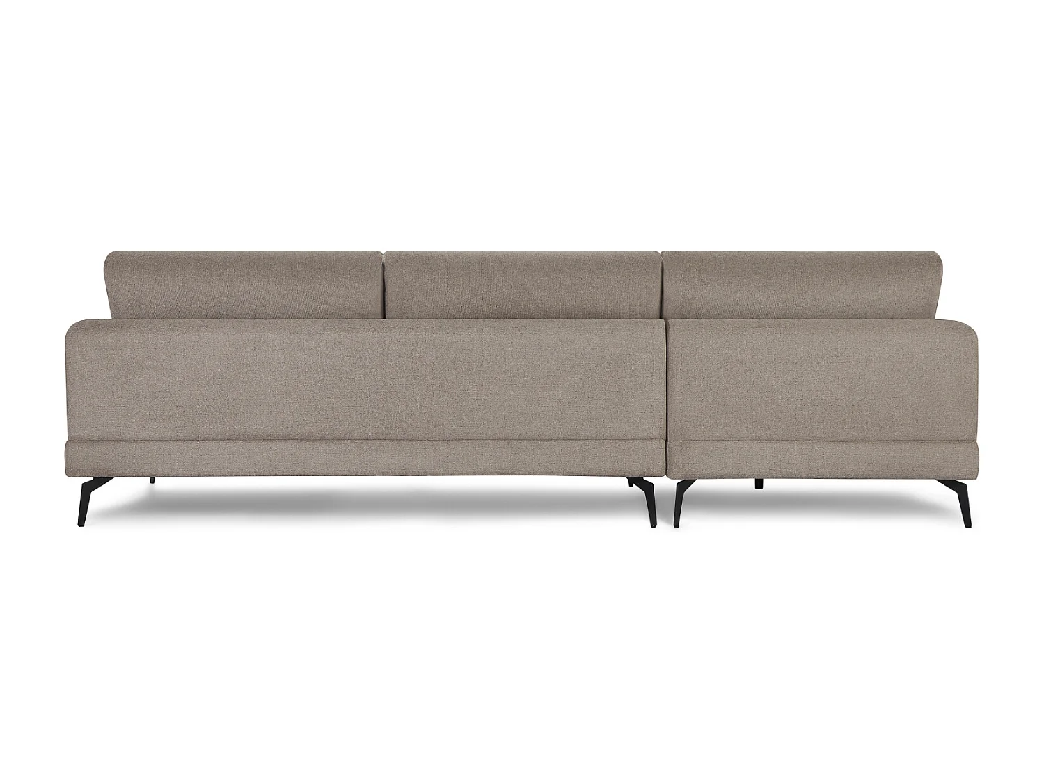 Ecksofa Left 3-Sitzer Maggie - Stoff Chenille - Taupe