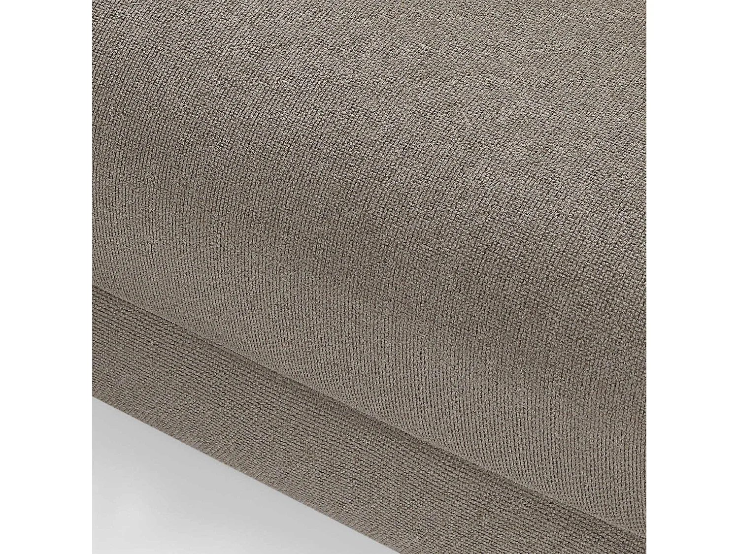 Canapé d'angle droite Maggie - 3 places - Tissu - Beige