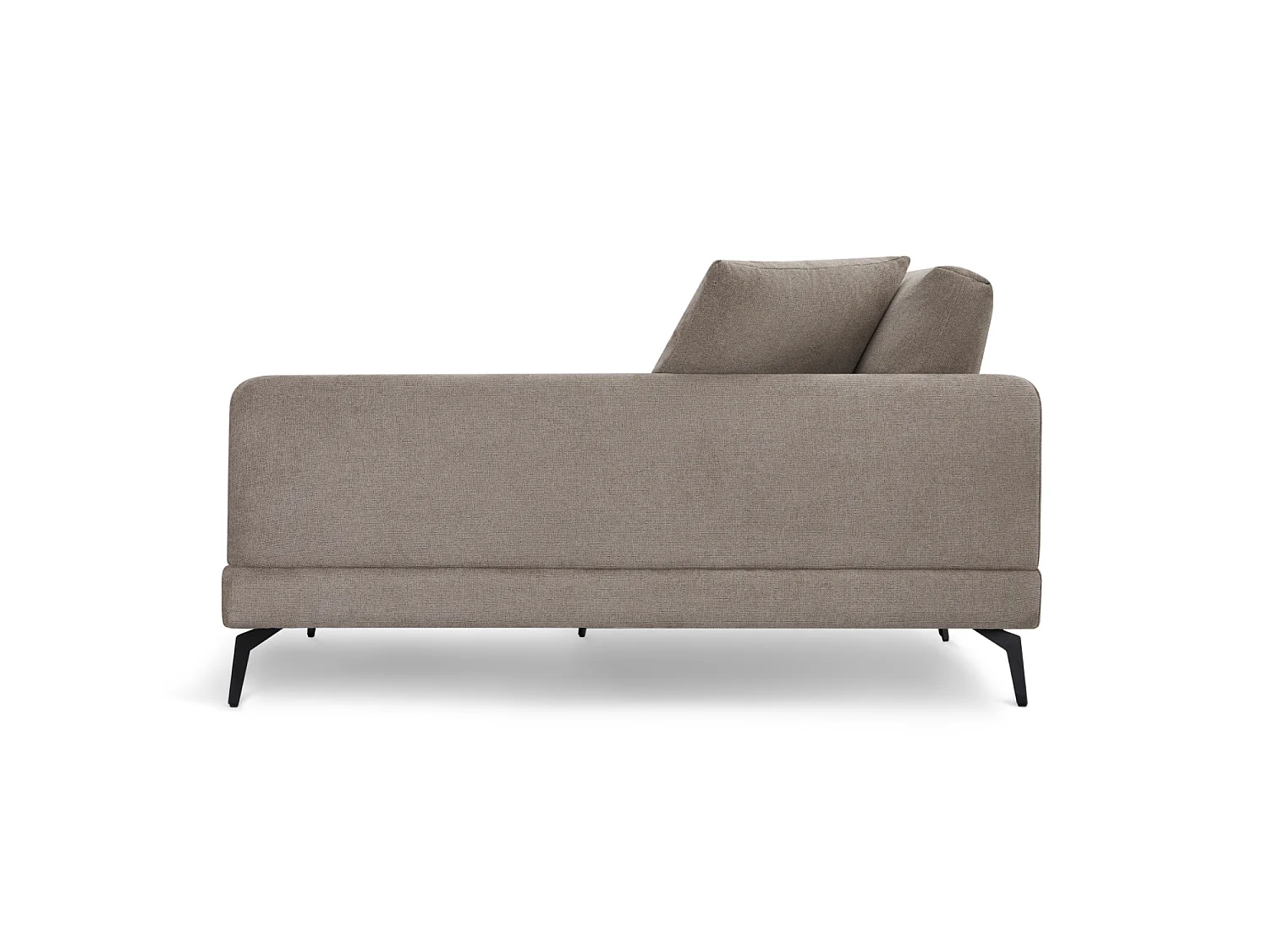 Canapé d'angle droite Maggie - 3 places - Tissu - Beige