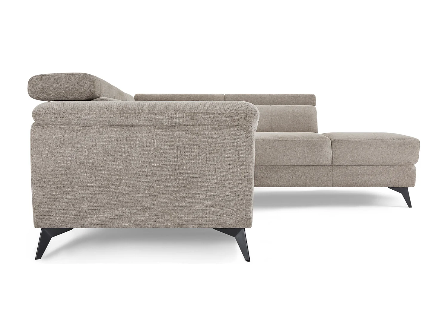 Ecksofa Links Betis - 5-Sitzer - Stoff - Beige