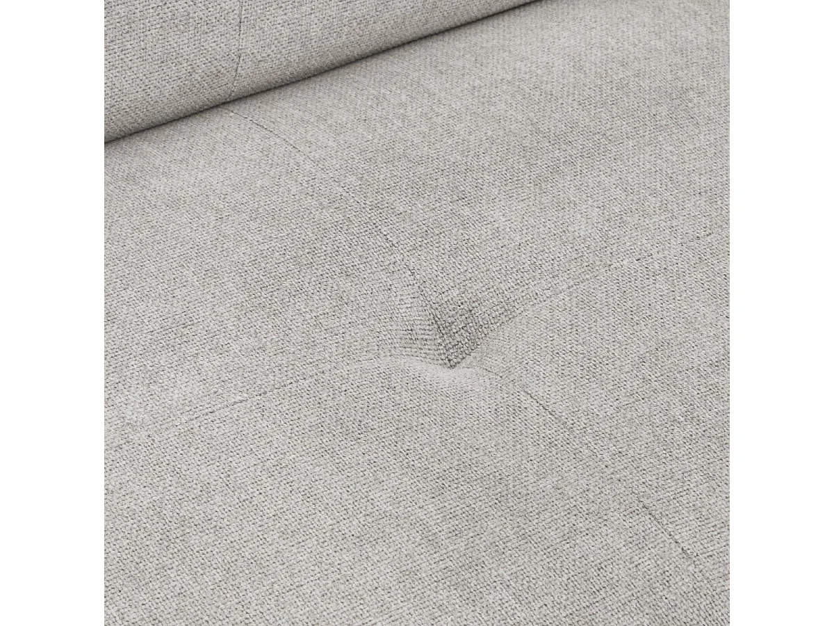 Canapé d'angle droite Betis - 5 places - Tissu - Gris