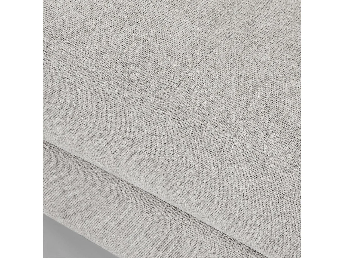 Canapé d'angle gauche Betis - 5 places - Tissu - Gris