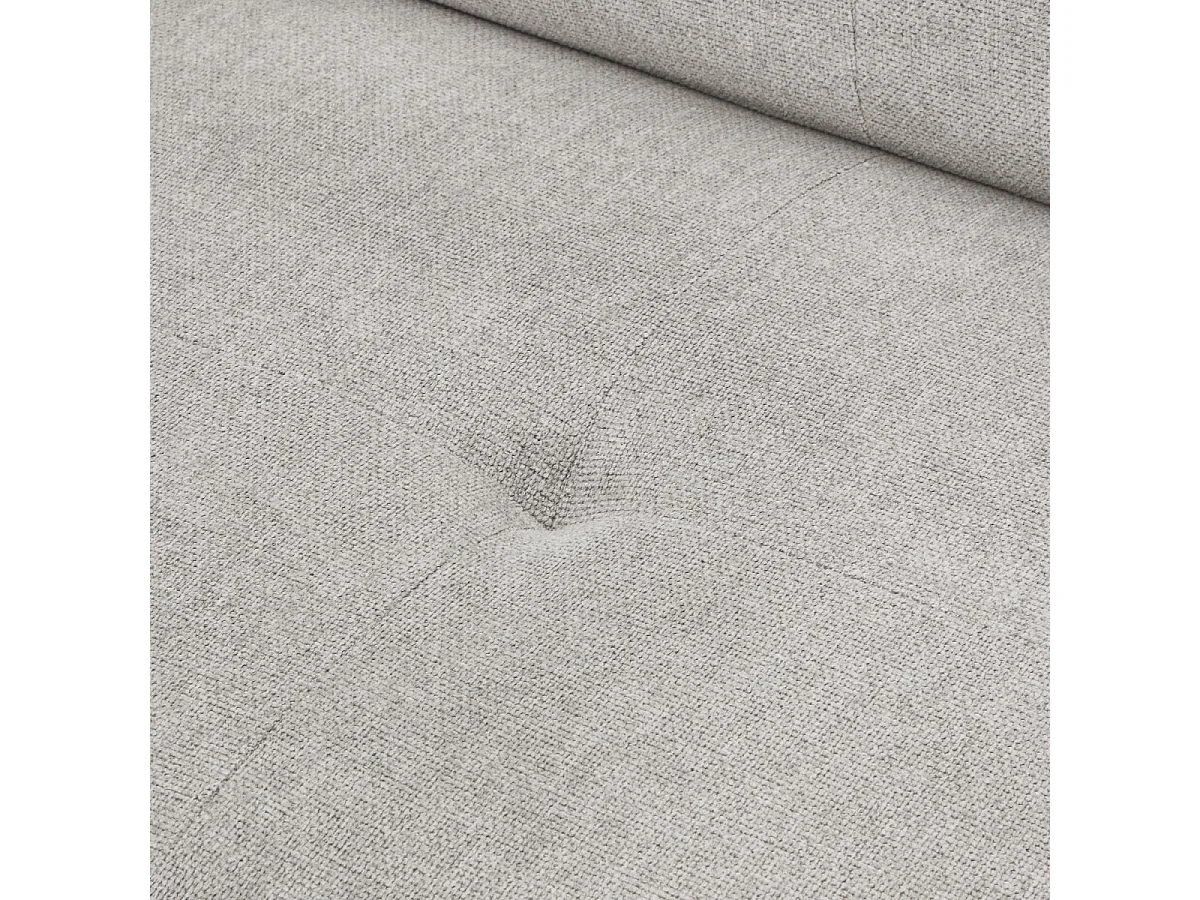 Canapé d'angle gauche Betis - 5 places - Tissu - Gris