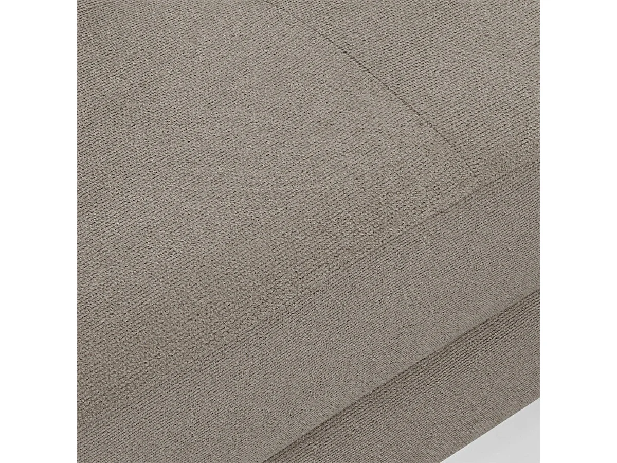 Canapé d'angle droite Betis - 5 places - Tissu - Beige