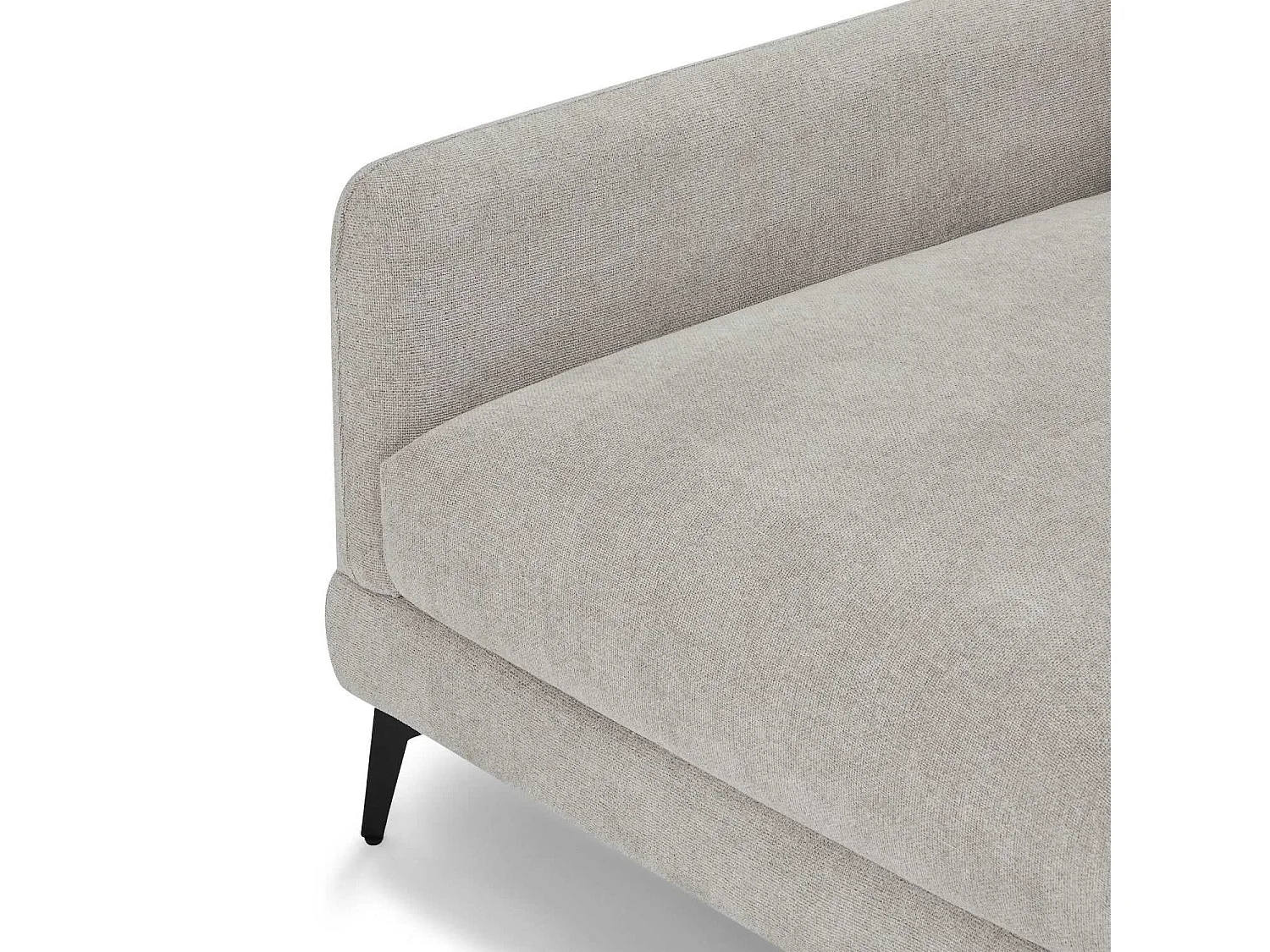 Ecksofa Links Maggie - 3-Sitzer - Stoff - Beige
