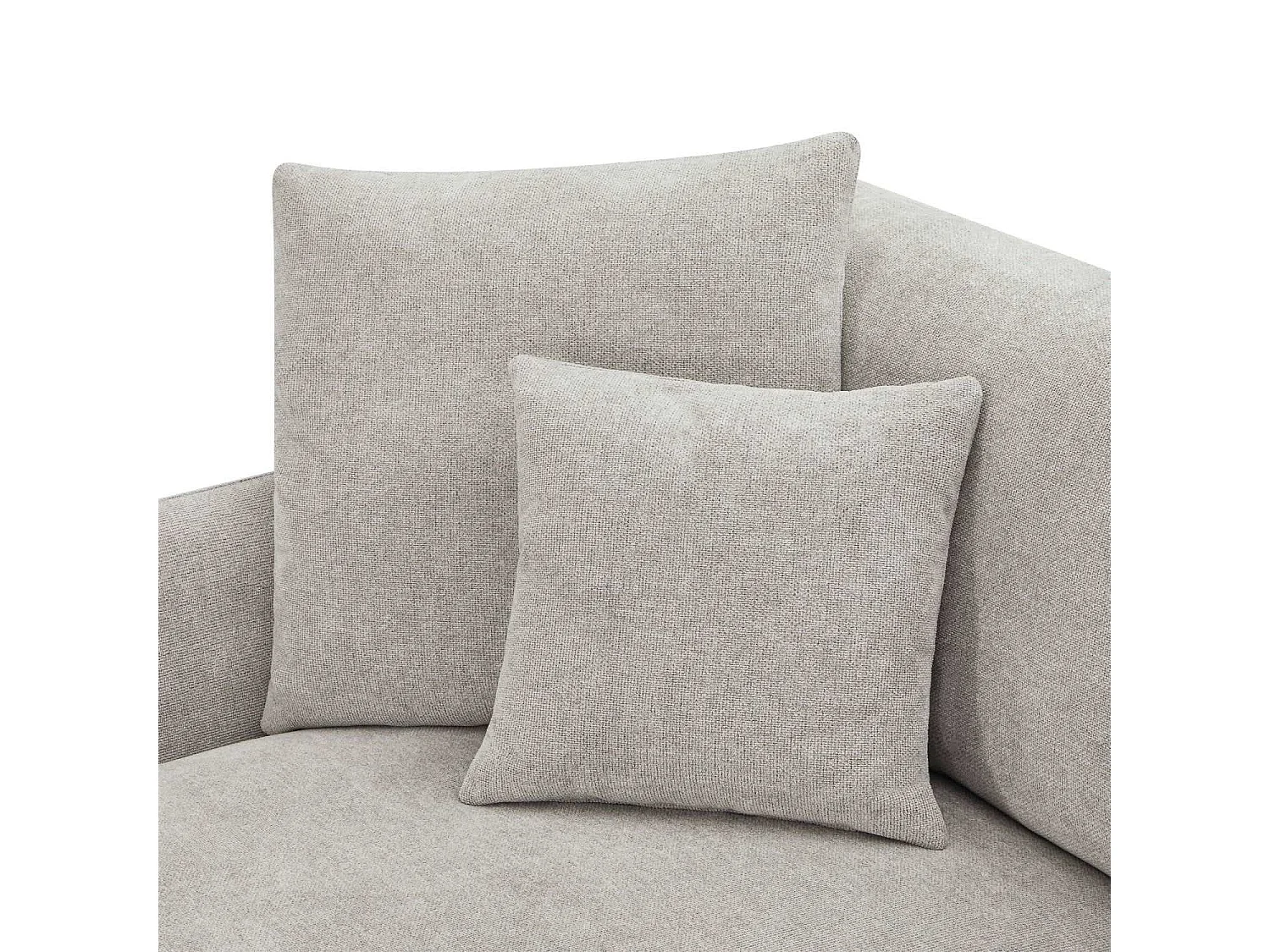 Ecksofa Links Maggie - 3-Sitzer - Stoff - Beige