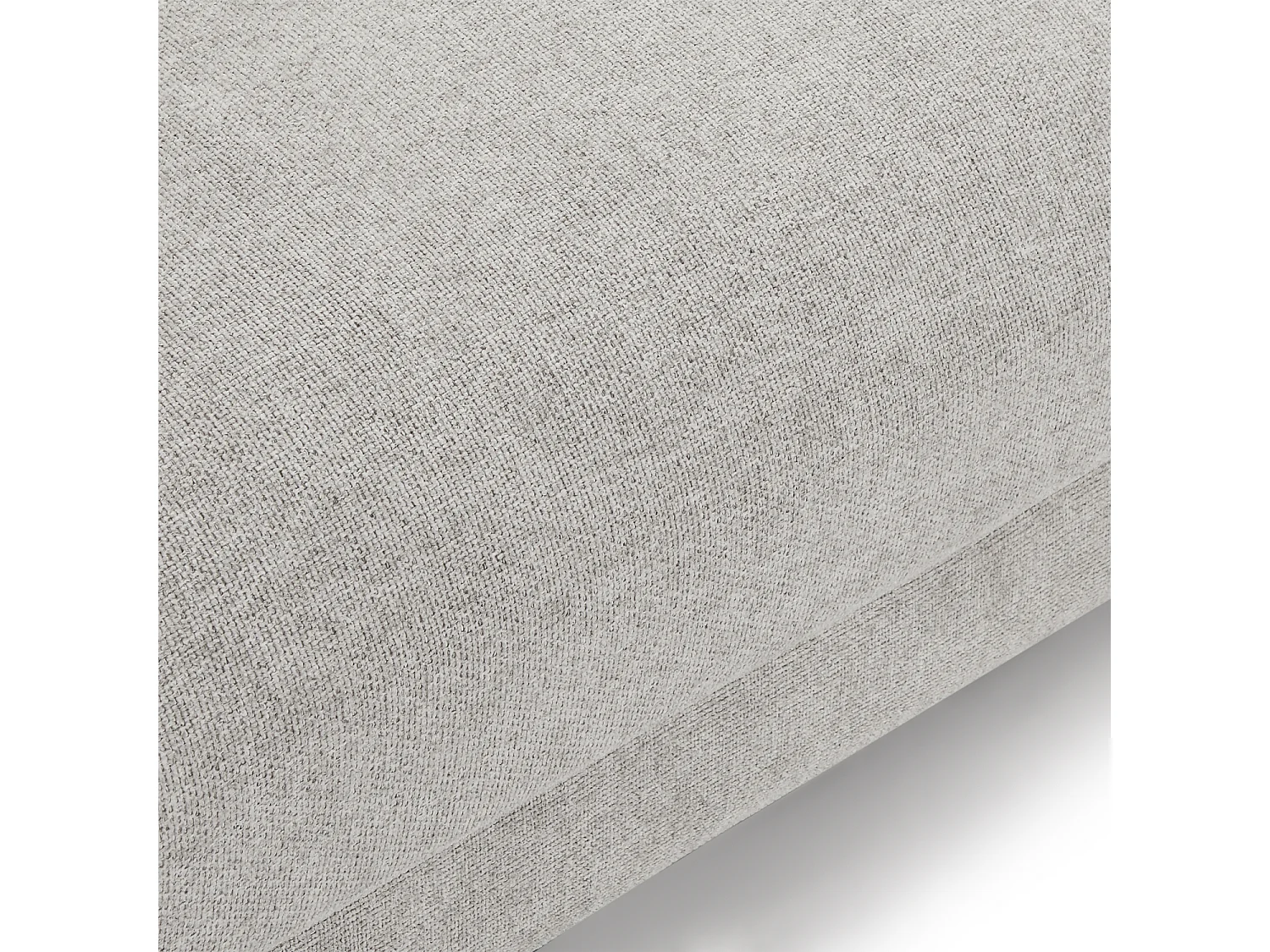 Canapé d'angle 3 places en tissu gris MAGGIE