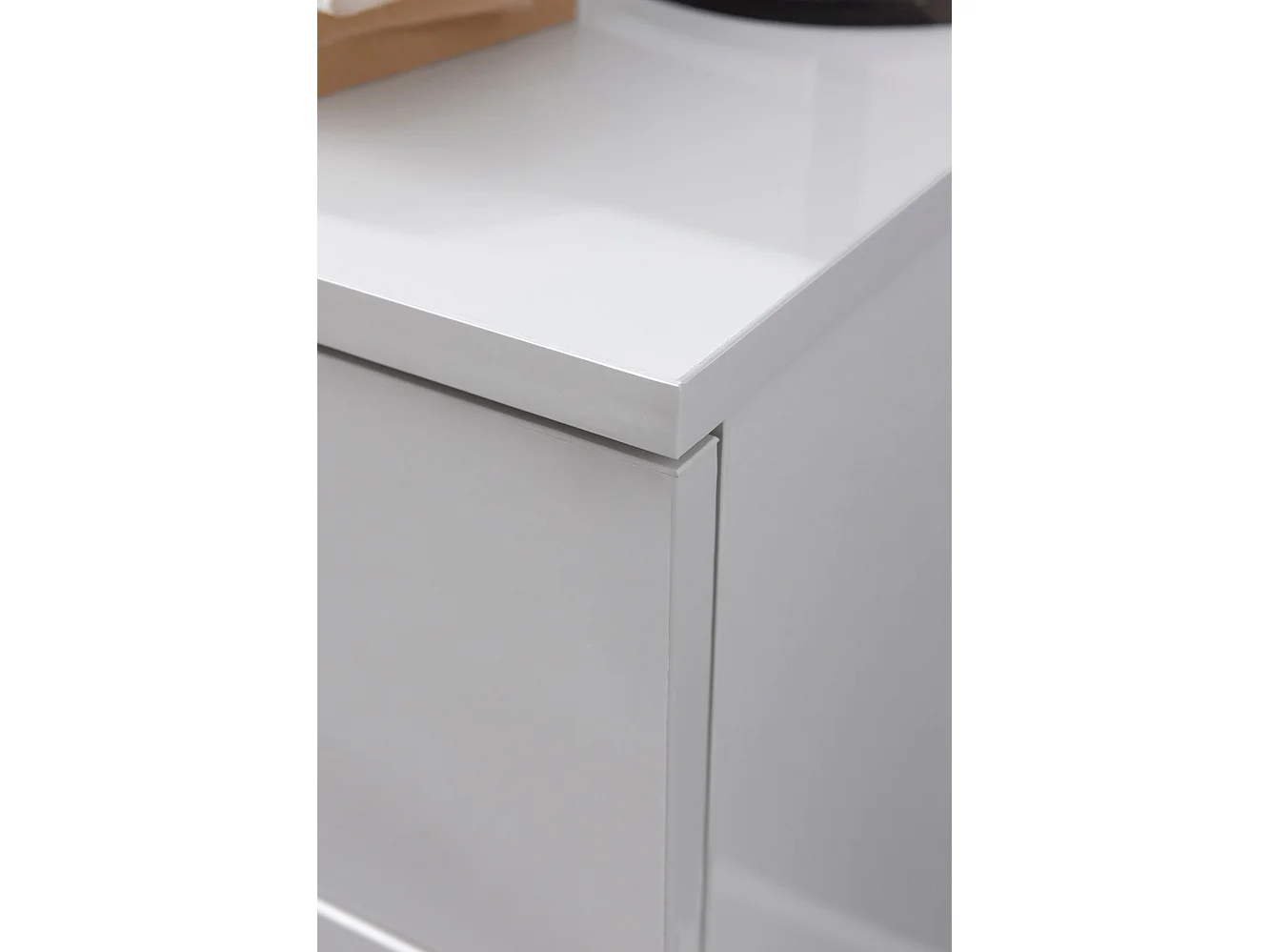 Nachttisch Hochglanz Nachtkonsole Holz Nachtkommode Boxspringbett