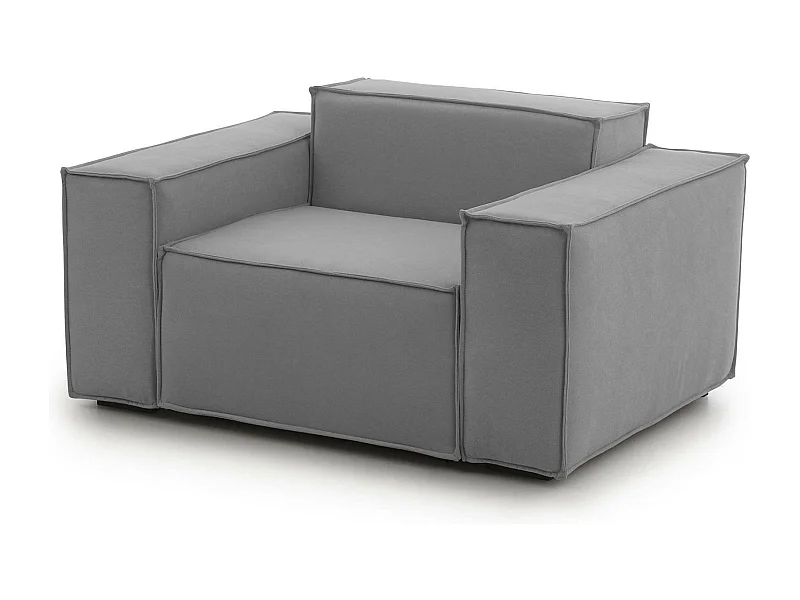 Talamo Italia - Poltrona Leonia, Cm 140x95h70, Grigio
