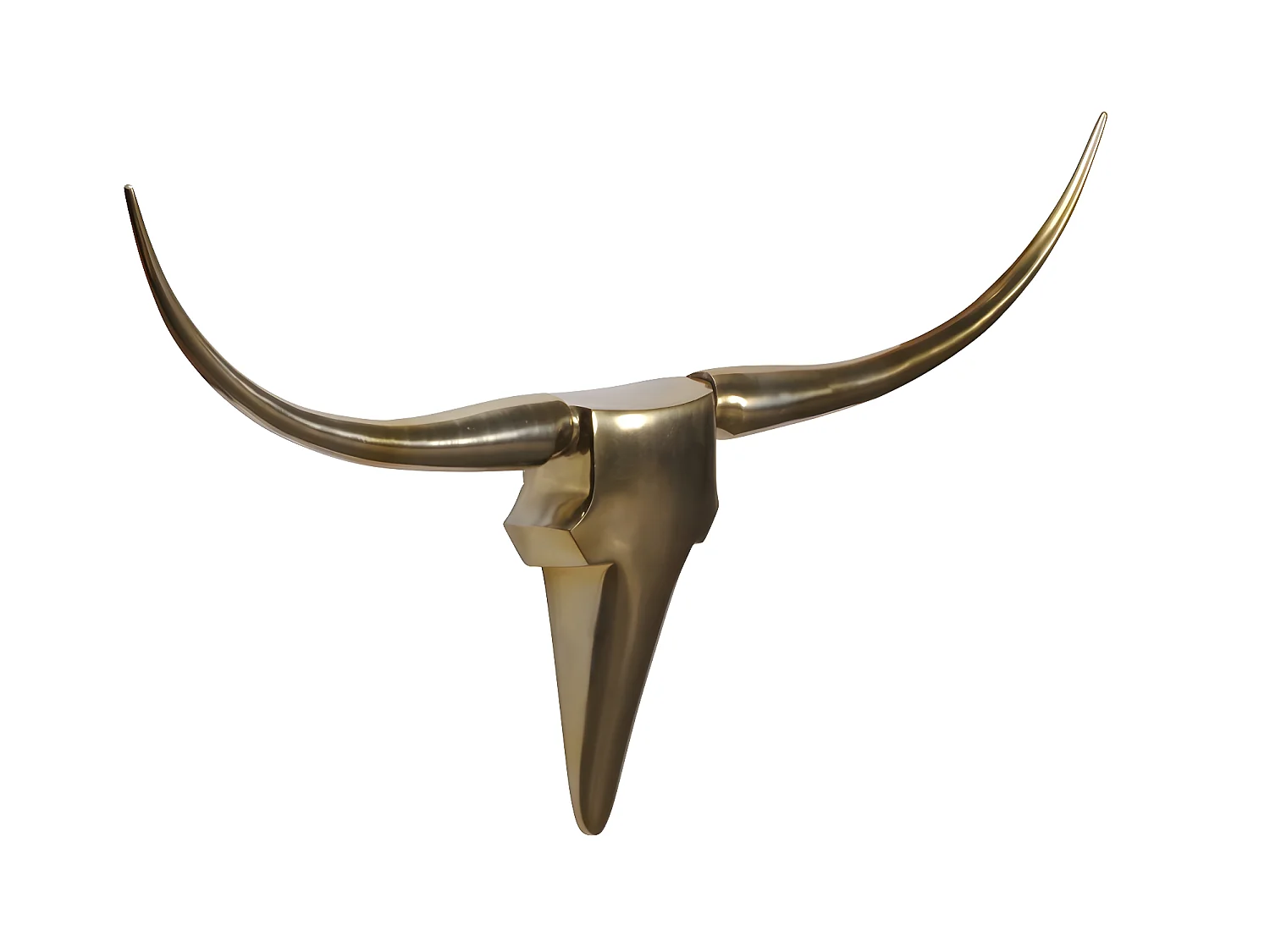 Deko Antler Bull L in alluminio Deisgn corna 125 cm decorazione della parete Nuovi