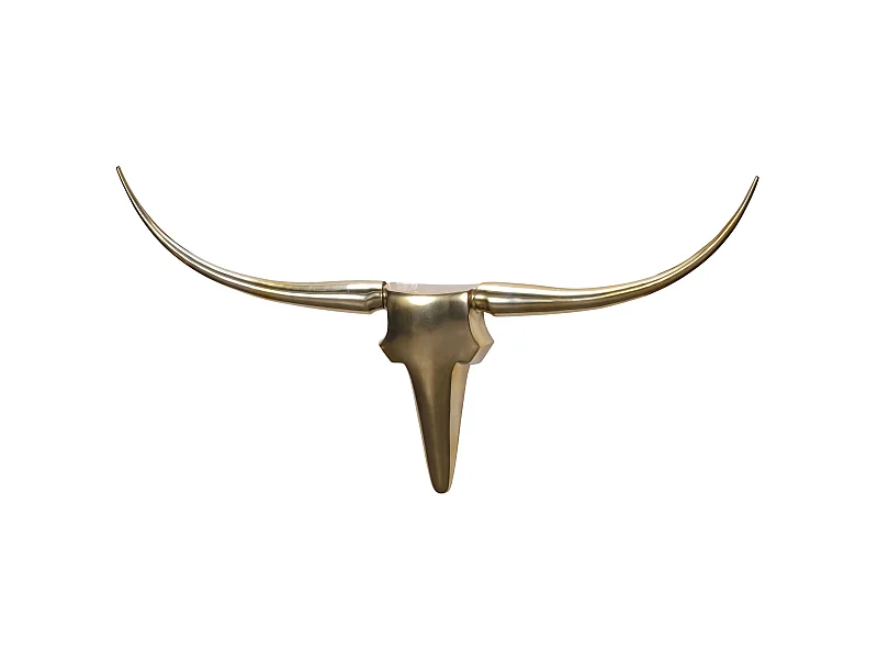Deko Antler Bull L in alluminio Deisgn corna 125 cm decorazione della parete Nuovi