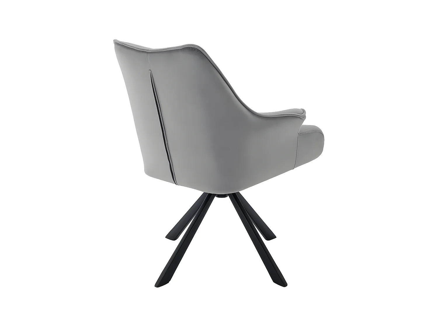 Lot de 2 Chaises en patchwork de velours - pieds en métal - Gris