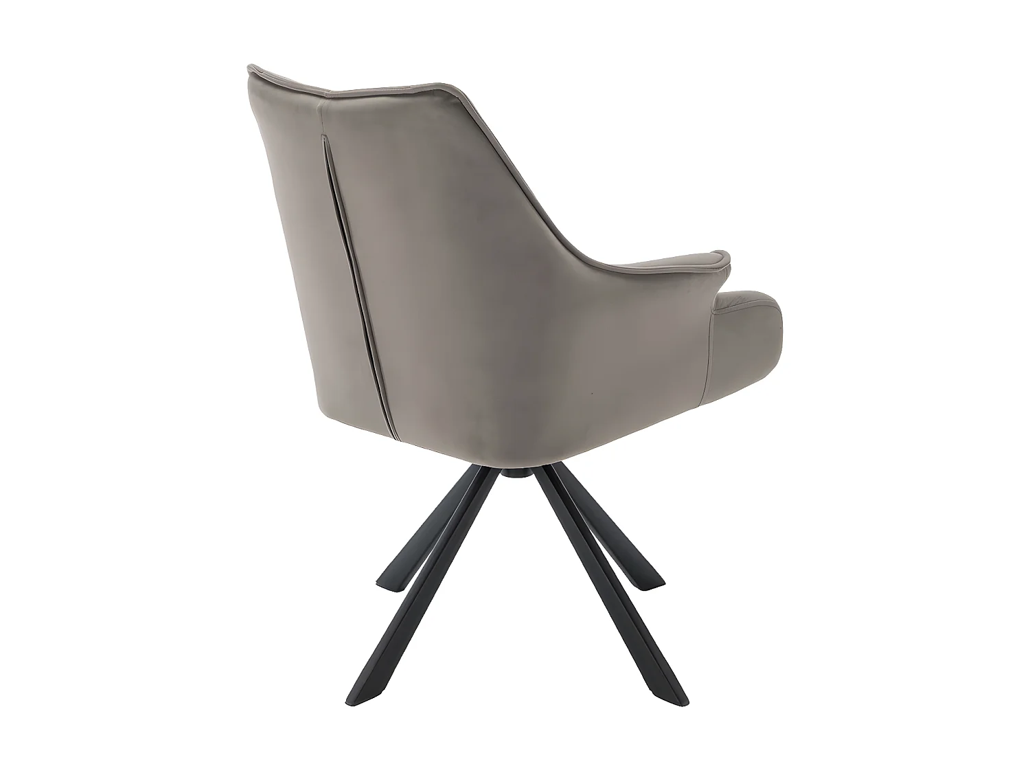 Set van 2 fluwelen patchwork stoelen - metalen poten - Taupe