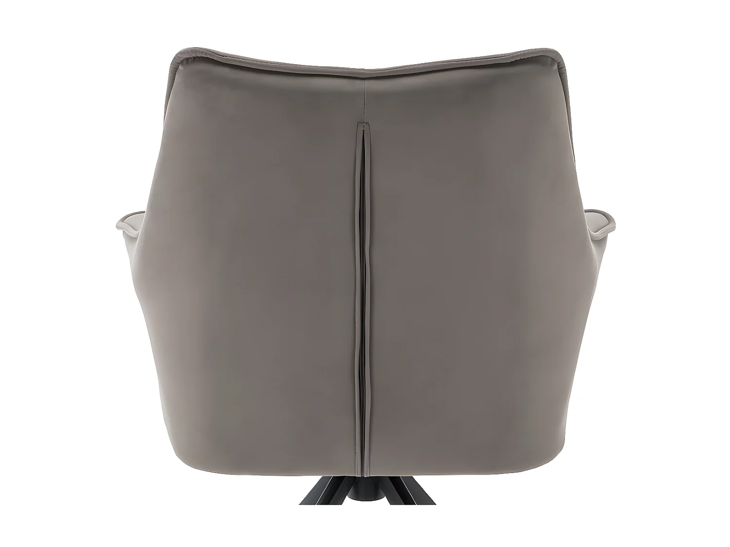 Set van 2 fluwelen patchwork stoelen - metalen poten - Taupe