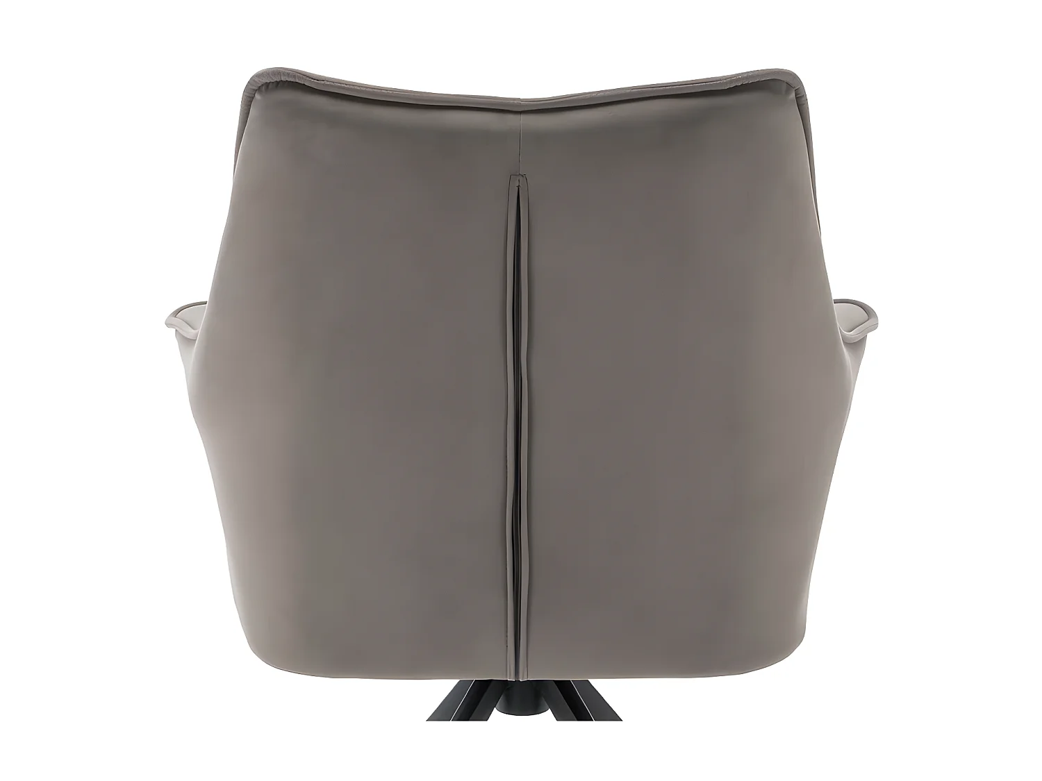 Set van 2 fluwelen patchwork stoelen - metalen poten - Taupe