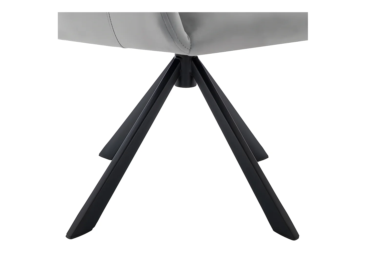 Lot de 6 Chaises en patchwork de velours - pieds en métal - Gris